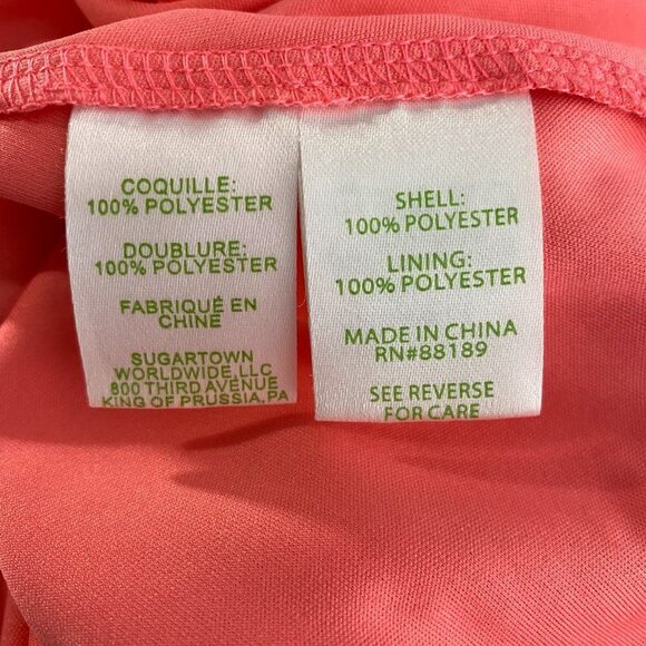 Lilly Pulitzer Lamora Dress Pucker Pink Breakers Lace Polyester Women's Small - Picture 5 of 8